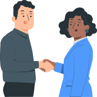 People handshake illustration